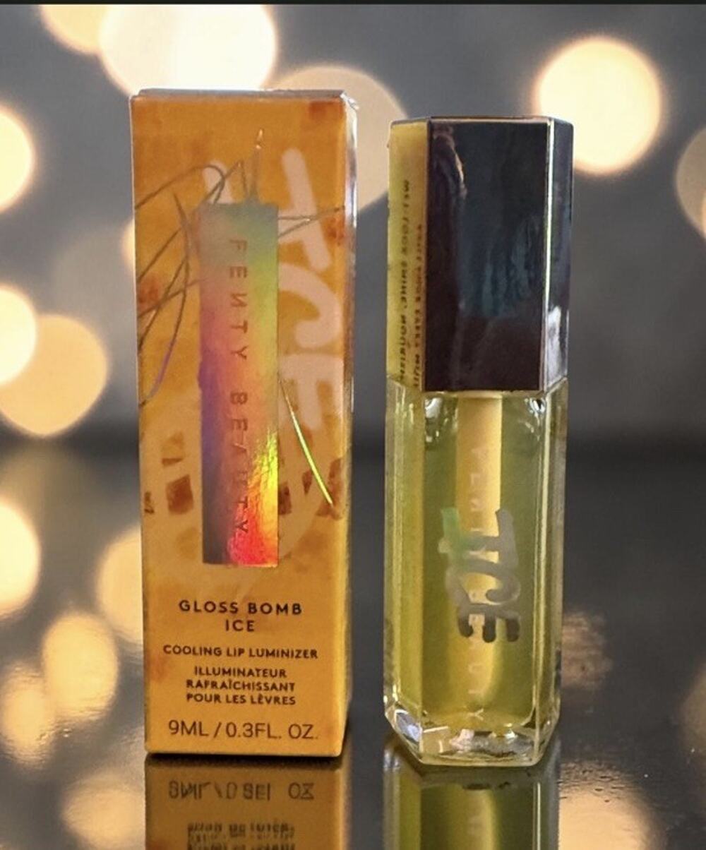 FENTY BEAUTY Gloss Bomb Ice Cooling Lip Luminizer ICE’D PINEAPPLE ~ NEW IN BOX